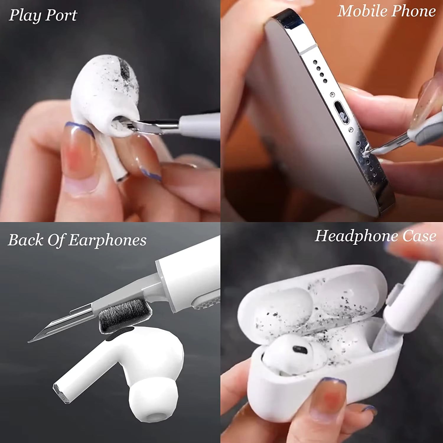 3 in 1 Bluetooth Earbuds Cleaning Pen