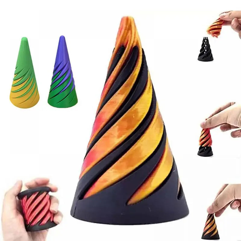 3D Spiral Cone Fidget Toy