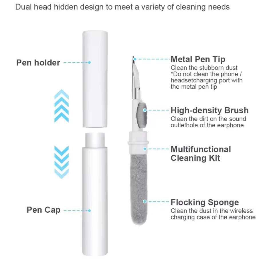 3 in 1 Bluetooth Earbuds Cleaning Pen