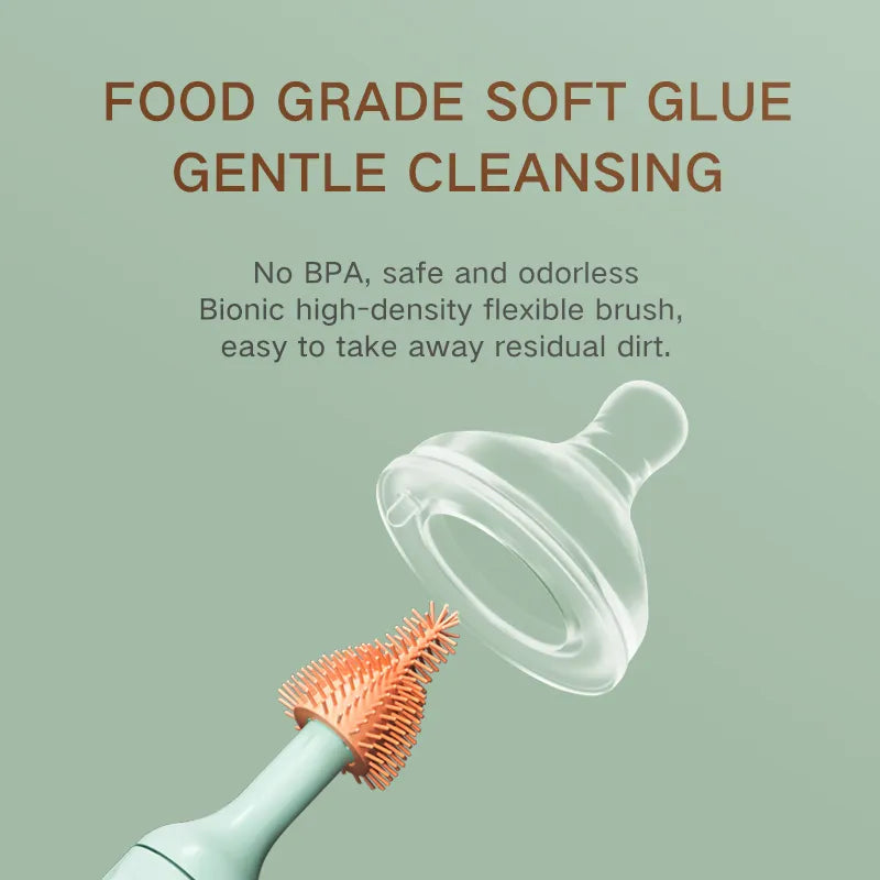 BPA free flexible brush silicone 