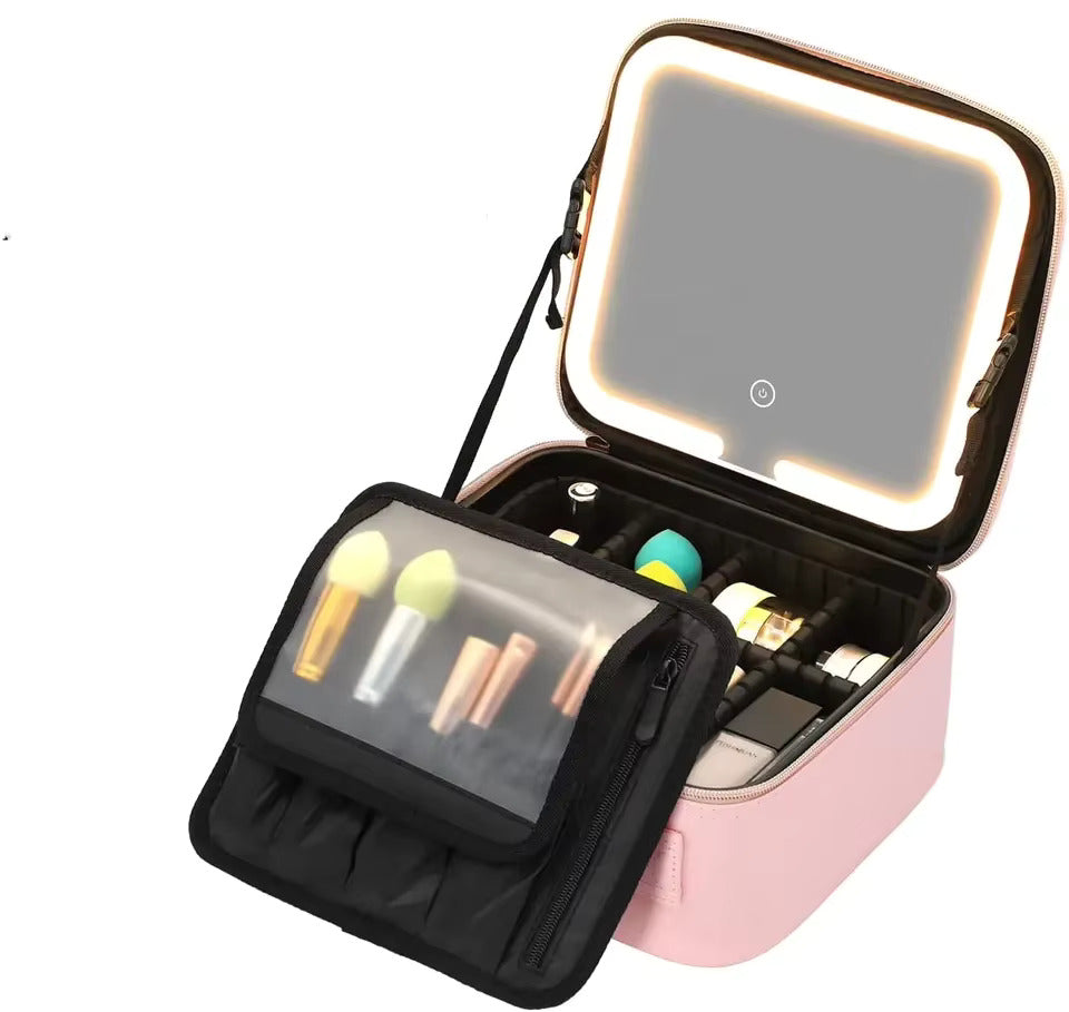 LED Travel Makeup Bag