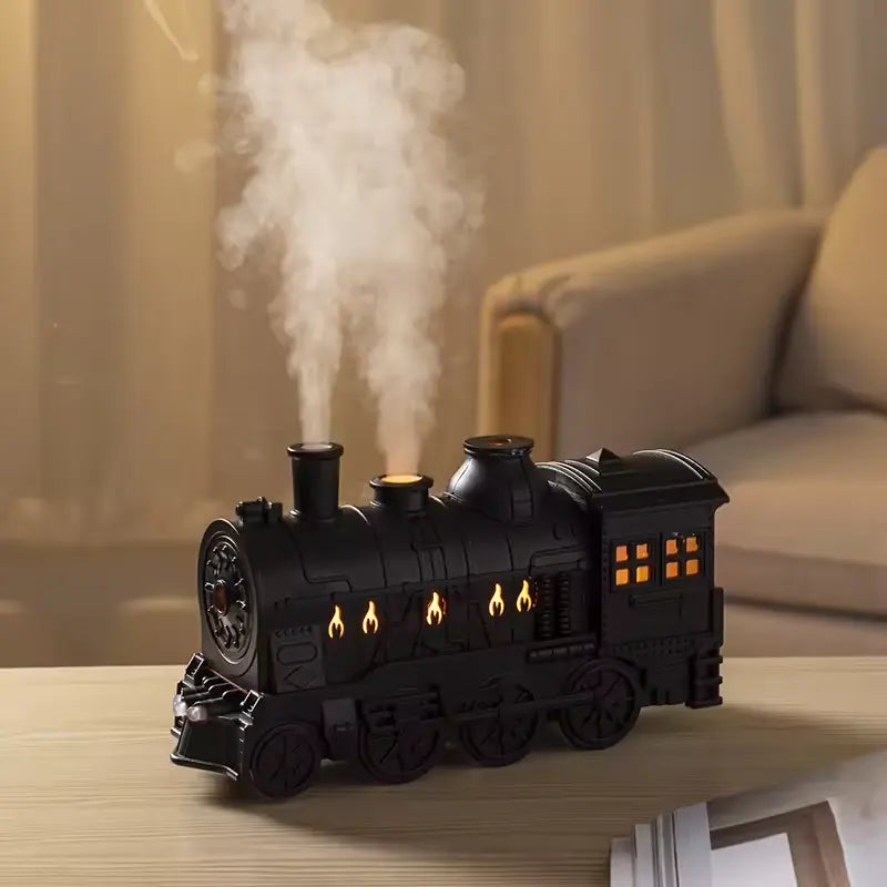 black train aroma diffuser and humidifier 